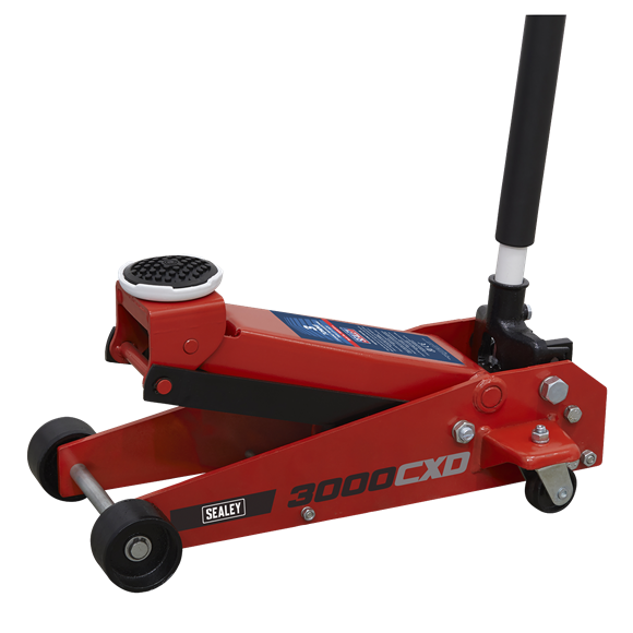 Sealey Trolley Jack 3 Tonne Standard Chassis 3000CXD Sealey - Dynamic Drive