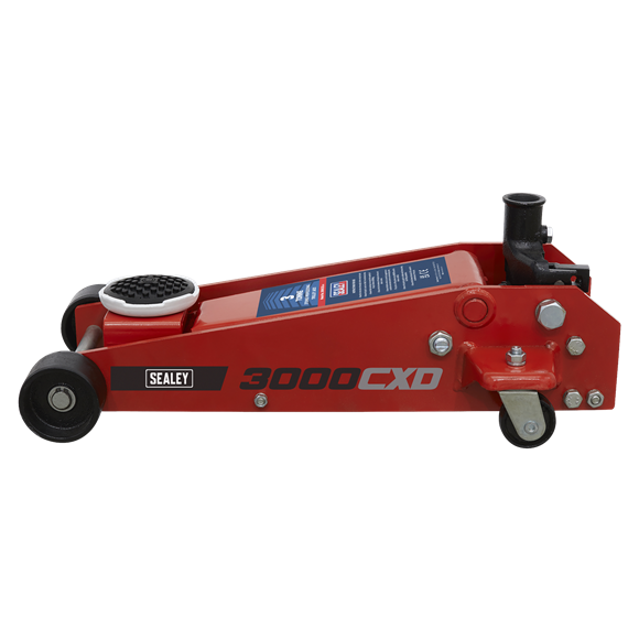 Sealey Trolley Jack 3 Tonne Standard Chassis 3000CXD Sealey - Dynamic Drive