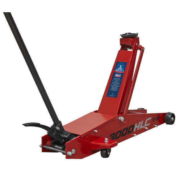 Sealey Trolley Jack 3 Tonne Long Reach High Lift 3000HLC Sealey - Dynamic Drive