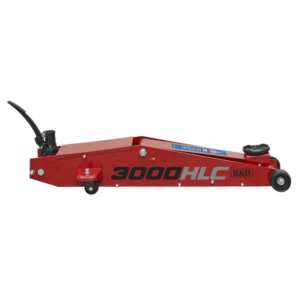 Sealey Trolley Jack 3 Tonne Long Reach High Lift 3000HLC Sealey - Dynamic Drive
