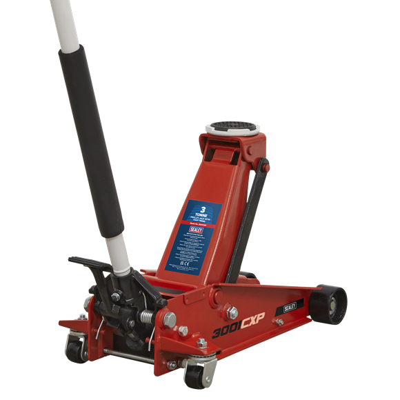 Sealey Trolley Jack 3t & AXLe Stands (Pair) 3t per Stand Combo 3001CXPCOMBO Sealey - Dynamic Drive