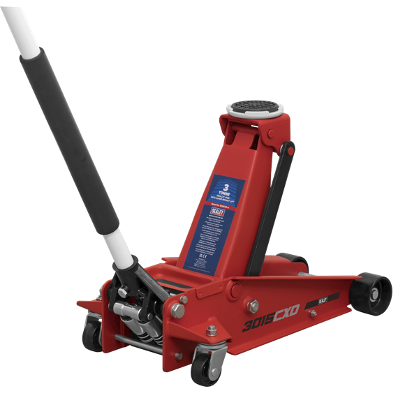 Sealey Trolley Jack 3 Tonne Super Rocket Lift 3015CXD Sealey - Dynamic Drive