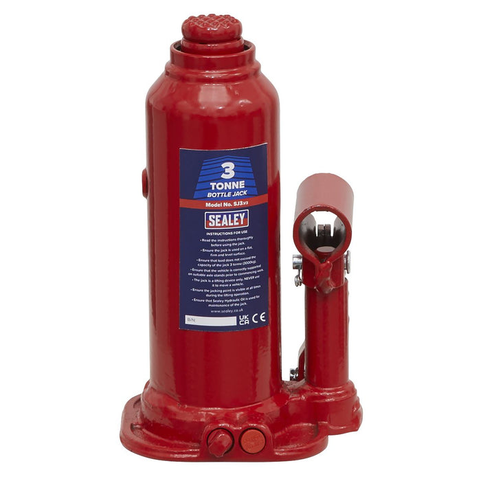 Sealey Bottle Jack 3tonne SJ3 Sealey  - Dynamic Drive