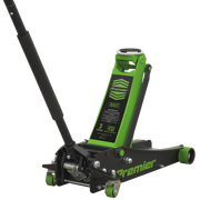 Sealey Trolley Jack 3 Tonne Rocket Lift Green 3040AG Sealey - Dynamic Drive