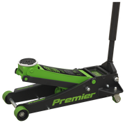 Sealey Trolley Jack 3 Tonne Rocket Lift Green 3040AG Sealey - Dynamic Drive
