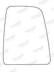 Summit Stick-On Commercial Mirror Glass fits Ford Transit 2014 on RHS Summit - Dynamic Drive