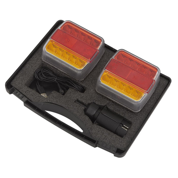 Sealey Wireless SMD LED Trailer Light Set 2pc TB18LEDW Sealey - Dynamic Drive