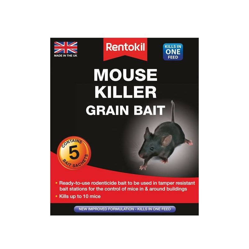 Rentokil Mouse Killer Grain Bait (Sachets 5) Rentokil - Dynamic Drive