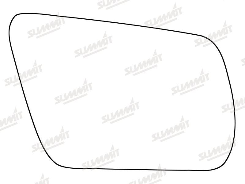 Summit Stick-On Standard Mirror Glass fits Audi A6 Allroad RHS Summit - Dynamic Drive