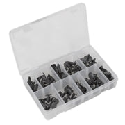 Sealey Fir Tree Clip Assortment Pack of 100 TCFT100AS Sealey - Dynamic Drive