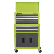 Sealey Topchest & Rollcab Combination 6 Drawer with Ball-Bearing Slides Hi-Vis G Sealey - Dynamic Drive