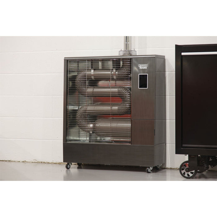 Draper 230V Far Infrared Diesel Heater with Flue Kit, 51,500 BTU/15.1kW 18070 Draper - Dynamic Drive