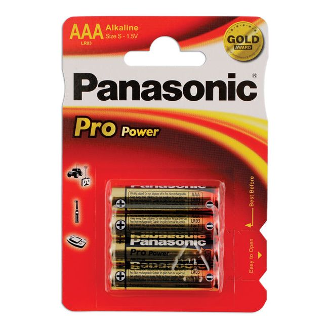 Connect Panasonic Pro Power AAA Battery 4pc 30664 Tool Connection - Dynamic Drive