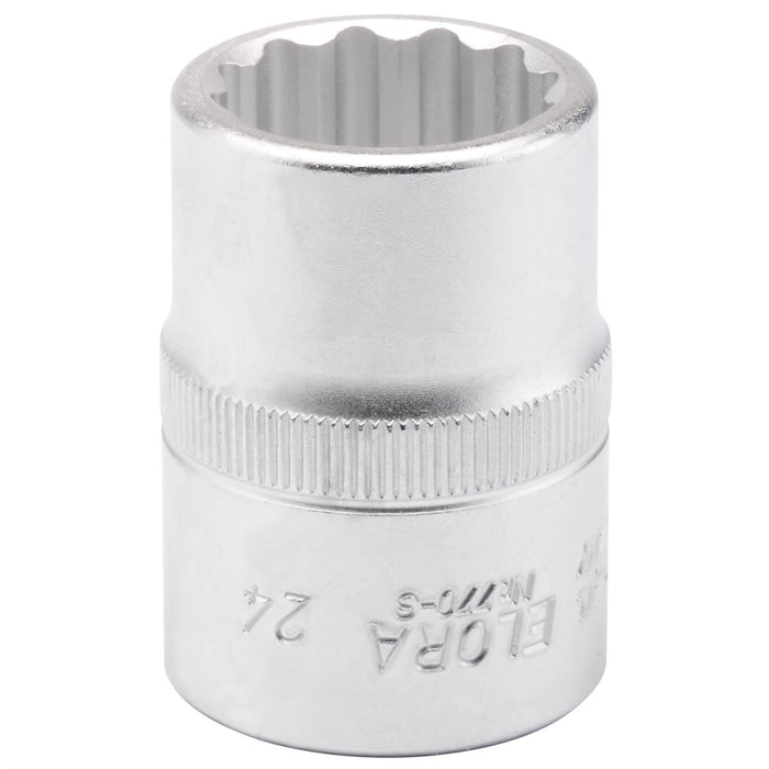 Draper Elora Bi-Hexagon Socket, 3/4" Sq. Dr., 24mm 00723 Draper - Dynamic Drive