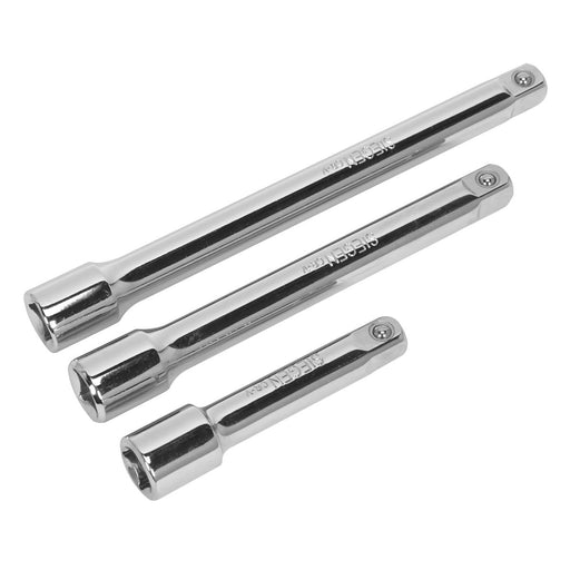 Seigen by Sealey Extension Bar Set 3pc 3/8"Sq Drive S0719 Seigen by Sealey  - Dynamic Drive