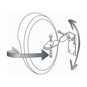 Maypole Driveway Mirror - Convex Glass Maypole  - Dynamic Drive