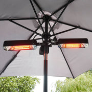 Dellonda Folding Parasol Patio Infrared Heater Dellonda  - Dynamic Drive