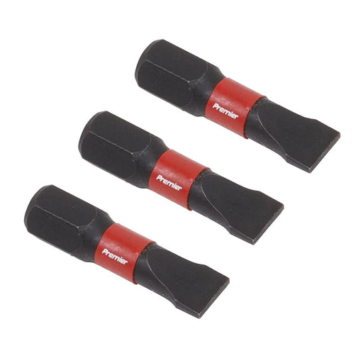 Sealey Slotted 6.5mm Impact Power Tool Bits 25mm 3pc AK8203 Sealey - Dynamic Drive