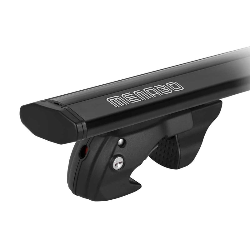 Menabo Jackson Black XL Raised Rail Roof Bars 1340mm (90kg Max.) Menabo - Bars 4 Cars