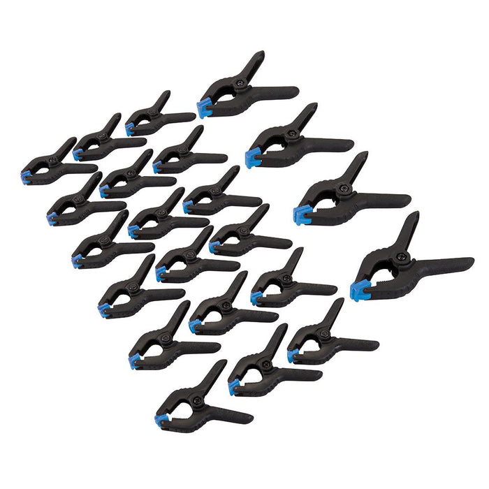 Silverline Spring Clamp Set 22pce 25 & 19mm Silverline - Dynamic Drive
