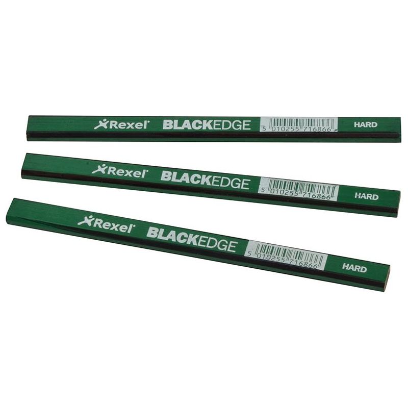Blackedge Carpenter's Pencils - Green / Hard (Card 12) Blackedge - Dynamic Drive