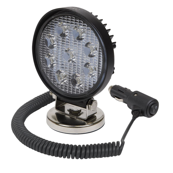 Sealey Round Worklight with Magnetic Base 27W LED LED3RM Sealey  - Dynamic Drive
