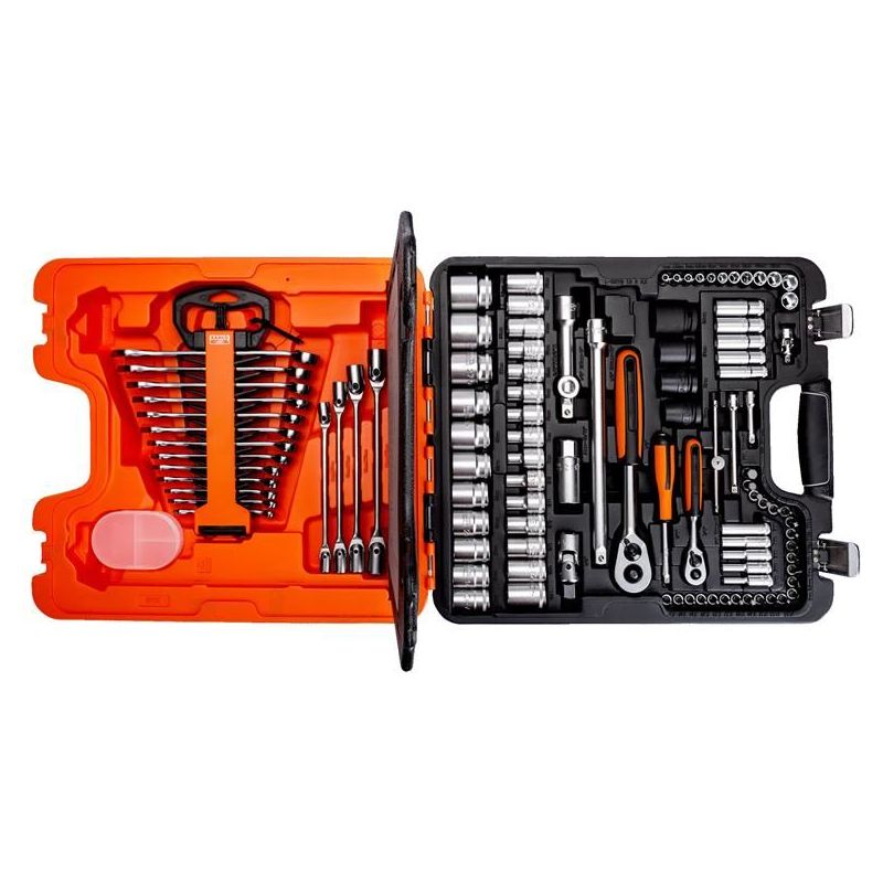 Bahco S108 1/4in & 1/2in Drive Socket & Combination Spanner Set, 108 Piece Bahco - Dynamic Drive