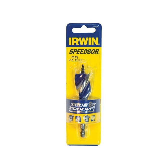 Irwin® Blue Groove 6X Stubby Wood Bit 22 x 100mm IRWIN® - Dynamic Drive