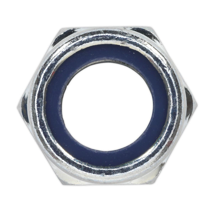 Sealey Nylon Lock Nut M16 Zinc DIN 982 Pack of 25 NLN16 Sealey  - Dynamic Drive