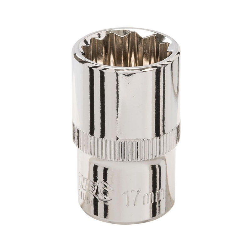 Silverline Socket 1/2" Drive 12pt Metric 17mm Silverline - Dynamic Drive