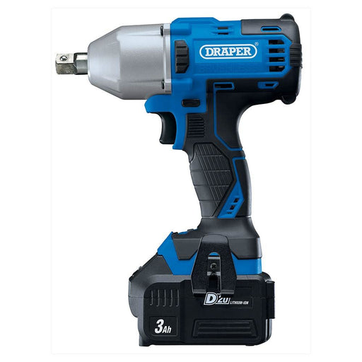 Draper D20 20V Brushless Mid-Torque Impact Wrench, 1/2", 400Nm, 2 x 3.0Ah Batter Draper - Dynamic Drive