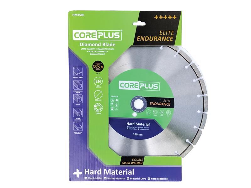 Coreplus HM350E Elite Hard Material Turbo Diamond Blade 350mm CorePlus - Dynamic Drive
