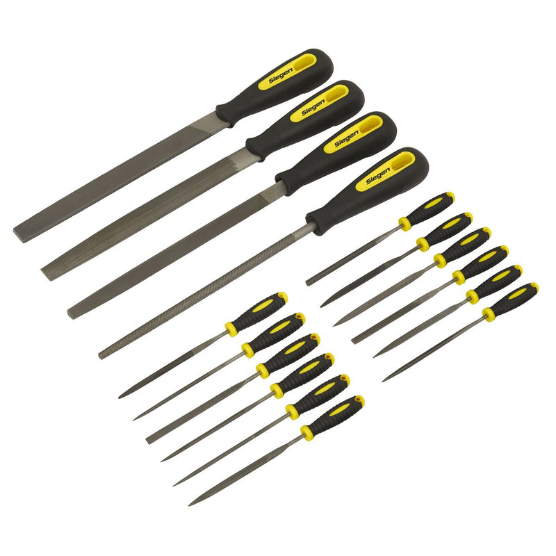 Sealey File Set 16pc Engineer's & Needle S05781 Sealey - Dynamic Drive