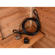 Master Lock Garden Security Kit with Lock Anchor & Cable 4.5m Master Lock - Dynamic Drive