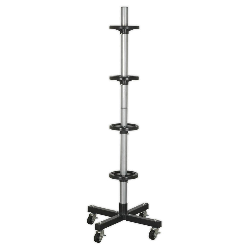 Sealey Wheel Storage Trolley 100kg Capacity STR004 Sealey - Dynamic Drive