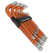 Sealey Jumbo Ball-End Hex Key Set 13pc Anti-Slip Imperial AK71870 Sealey - Dynamic Drive