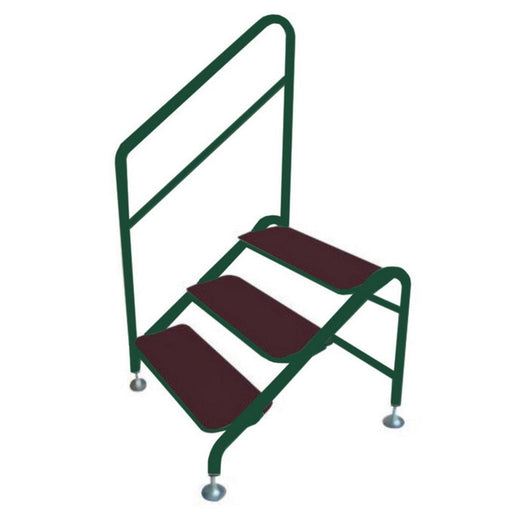 AG Free Standing 3 Tread Step (White/Green) for Caravan/Motorhome AG - Dynamic Drive