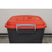 Sealey Refuse/Storage Bin 50L Red BM50R Sealey - Dynamic Drive