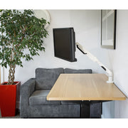 Dellonda Adjustable Single Monitor Arm with 360 Rotation - White DH26 Dellonda - Dynamic Drive