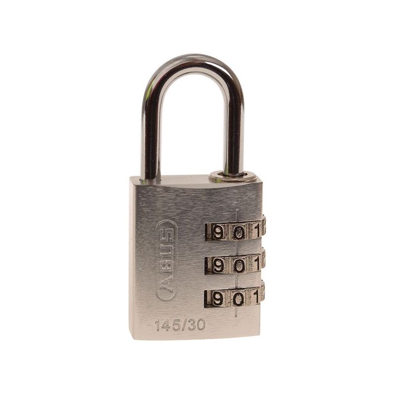 Abus Mechanical 145/30 30mm Aluminium Combination Padlock Silver 46583 ABUS Mechanical - Dynamic Drive