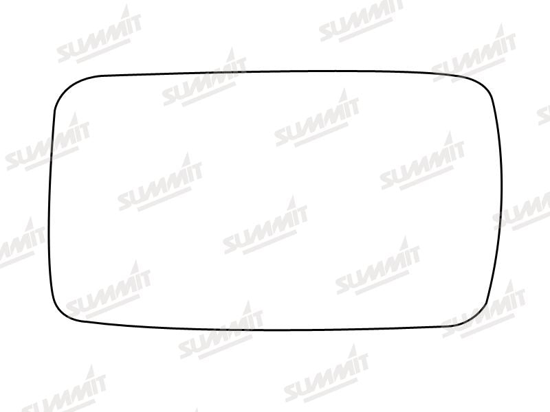 Summit Stick-On Standard Mirror Glass fits Fiat Uno 60 LHS RHS Summit - Dynamic Drive