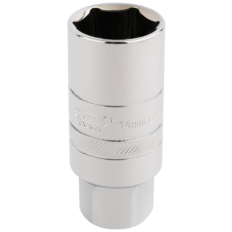 Draper 14mm Thread 6 Point Spark Plug Socket, 3/8" Sq. Dr., 21mm 16774 Draper - Dynamic Drive