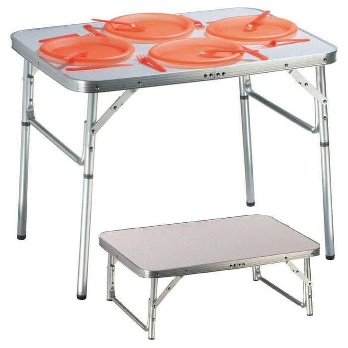 Portable Aluminium Folding Camping Table Camp Active  - Dynamic Drive