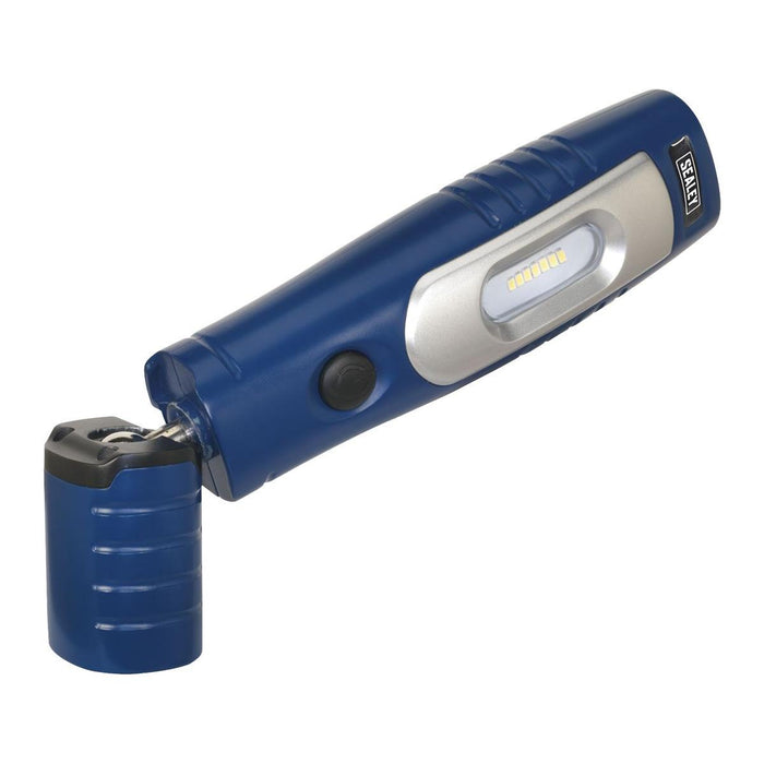 Sealey Rechargeable 360 Inspection Light 7 SMD & 3W SMD LED Blue Lithium-ion Sealey - Dynamic Drive