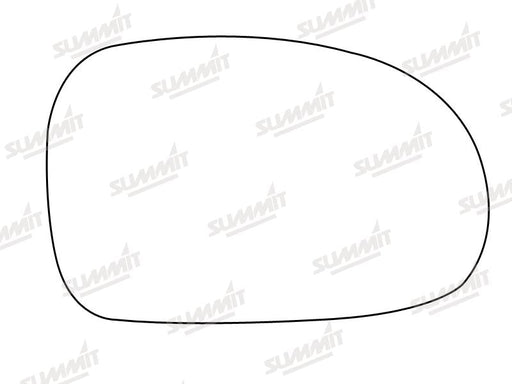 Summit Stick-On Aspheric Mirror Glass fits Peugeot 406 RHS Summit - Dynamic Drive