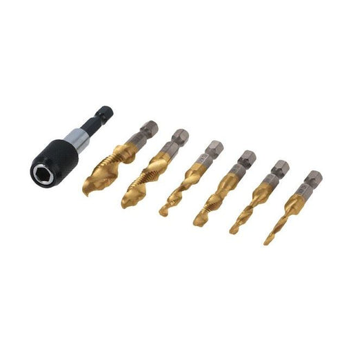 Laser Combination Drill & Tap Bit Set 7pc 8405 Laser - Dynamic Drive