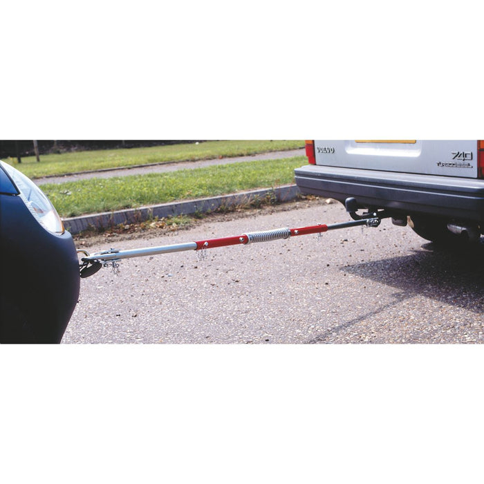 Sealey Tow Pole 2000kg Rolling Load Capacity with Shock Spring TPK2522 Sealey - Dynamic Drive