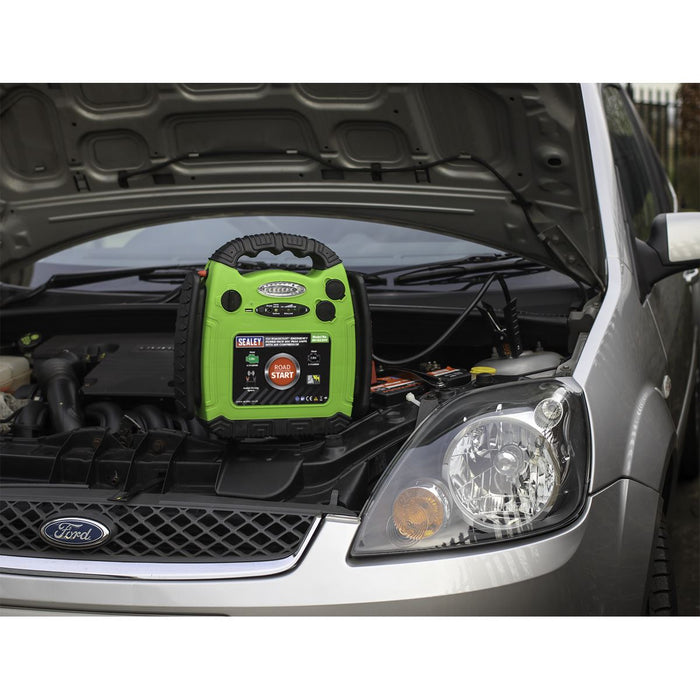 Sealey 12V RoadStart Emergency Power Pack 900 Peak Amps Car Battery Booster Sealey  - Dynamic Drive