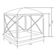 Outdoor Revolution Lightweight Freestanding Four Sided Pop Up Utility Gazebo Outdoor Revolution - Dynamic Drive