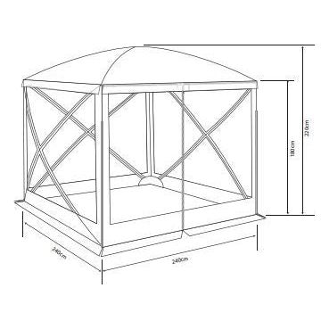 Outdoor Revolution Lightweight Freestanding Four Sided Pop Up Utility Gazebo Outdoor Revolution - Dynamic Drive